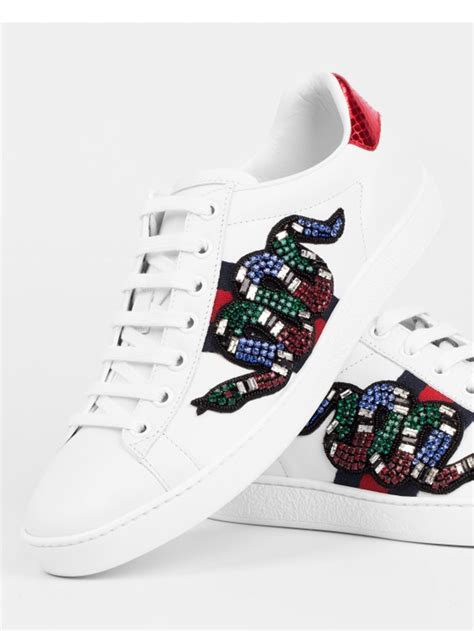 cheap gucci sneakers with snake|gucci embroidered snake sneakers.